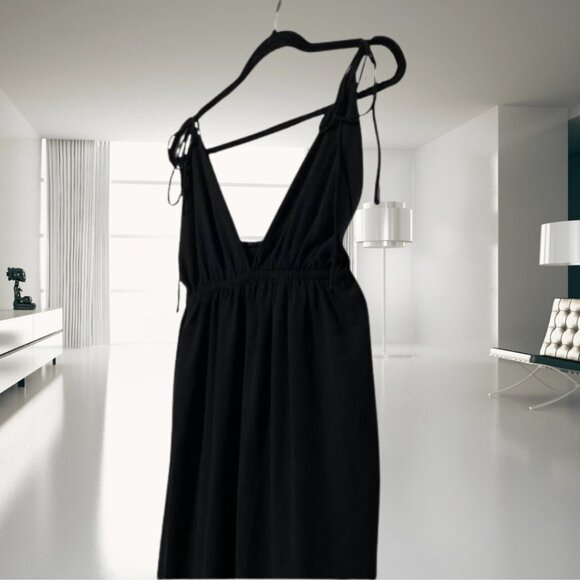 NWT Superdown Revolve Natasha High Slit Maxi Dress Small Tie Strap Evening Gown - Picture 10 of 12